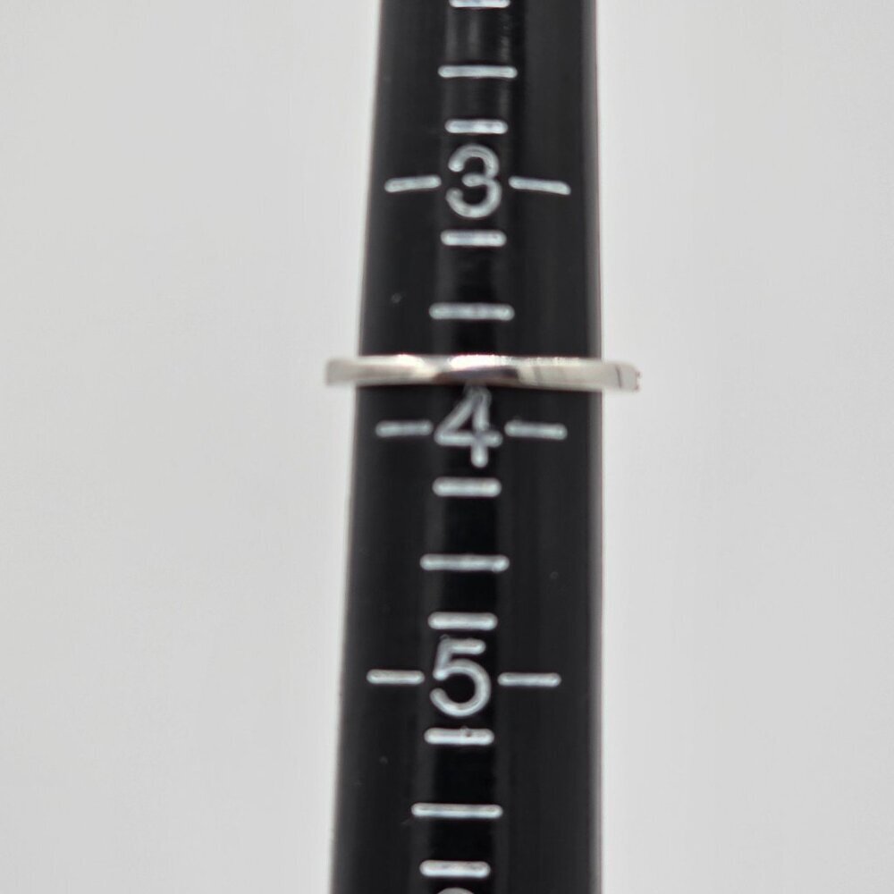 Sterling Silver 925 Halo Engagement Ring Size 3.75 Cushion Cut Cubic Zirconia - Picture 8 of 8